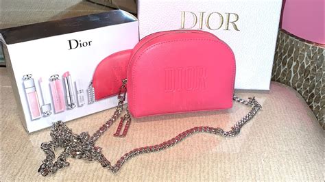 Free Dior black pouch gift with purchase 5 bloomingdales